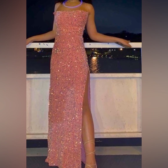 Lucy in the Sky Dresses Pink Sparkly Prom Dress Poshmark